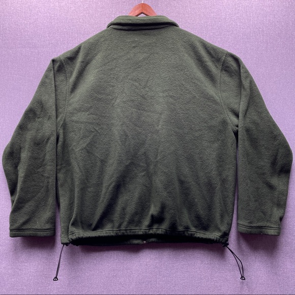 Bass Pro Shops Burgundy Full Zip Pocketed Cinch Waist Soft Fleece Jacket XL - Picture 4 of 8